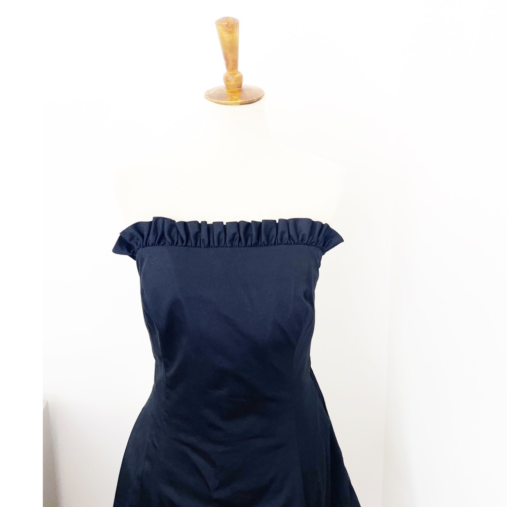 Vintage Christian Dior black strapless cocktail dress size 12 - Picture 6 of 13